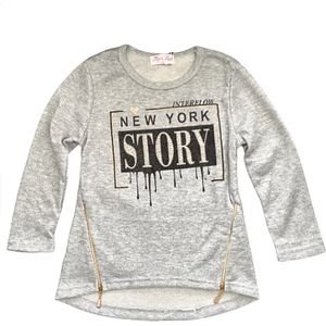 Trui / Tuniek 'New York"" - Grijs - Maat 116/122 (8)
