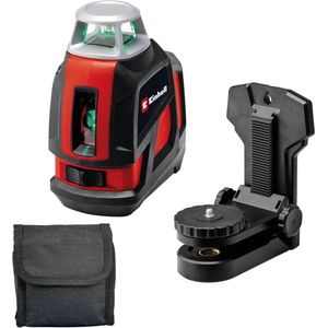 Zelfnivellerende Kruislijnlaser met Groene Laserlijnen - 360° Bereik, Digitale Waterpas, en Statiefschroefdraad