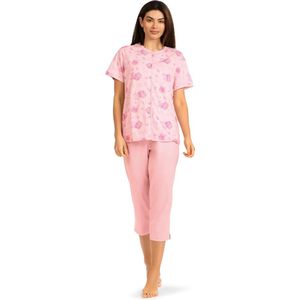 Roze doorknoop pyjama Comtessa - Roze - Maat - 48