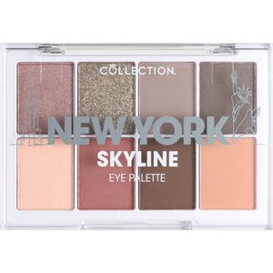 Collection New York Skyline Oogschaduw Palette - 8 Matte en Metallic Tinten - Neutrale en Koele Kleuren