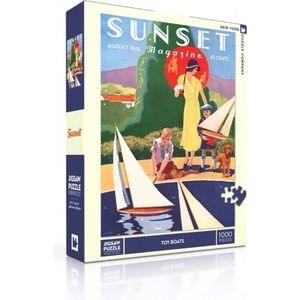 New York Puzzle Company - Sunset Toy Boats - 1000 stukjes puzzel