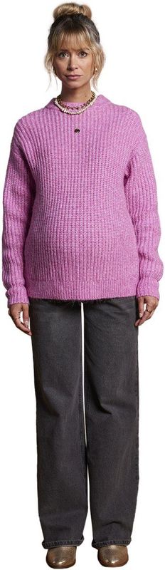 Envie de fraise - Zwangerschaps trui - Parelmoer - Ribbels