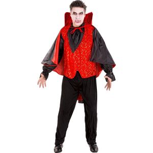 dressforfun - Herenkostuum graaf Dracula M - verkleedkleding kostuum halloween verkleden feestkleding carnavalskleding carnaval feestkledij partykleding - 300170