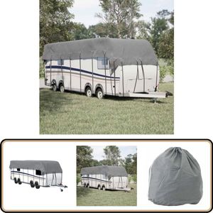 vidaXL Caravan dakbedekking - 900x300 cm - Grijs Caravandaakbedekking - Dakbedekking - Caravantent - Regenhoes - Zonnescherm