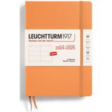 Leuchtturm1917 weekplanner - agenda - 18 maanden 2024 - 2025 - hardcover - A5 - apricot