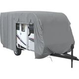 vidaXL - Caravanhoes - 550x250x220 - cm - vliesvlies - grijs