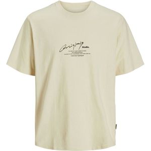 Jack & Jones Jack&Jones Jormanchester Script Tee Ss Crew Neck Antique White BEIGE M