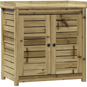 vidaXL-Oppottafel-met-schappen-82,5x50x86,5-cm-geïmpregneerd-hout