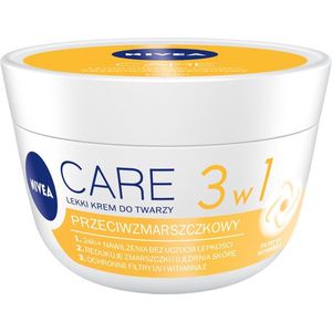 Nivea - Care 3In1 Anti-Wrinkle Lightweight Face Cream 100Ml