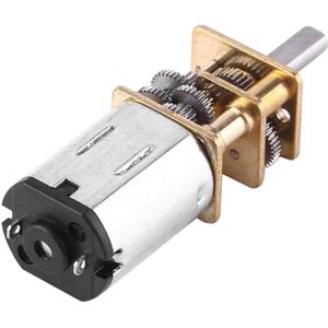 Mini Electric Metal Gearbox 6V Micro Speed Reduction Geared Motor with 3mm Shaft for Robot Wheel(6V 10RPM)