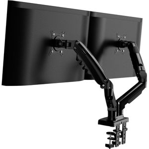 Dubbele monitorarm - gasveerarm 360° draaibaar - geschikt voor 19-32 inch schermen