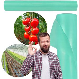 Groene drielaagse tuinfolie UV4 CAMPOILA / 15m lang 8m breed | Dikke Broeikasfolie | Tuinfolie voor Tuinieren Broeikas | Broeikas folie tunnel | folietunnel tomatenhuis folie | UV-bestendig | hoge lichtdoorlatendheid
