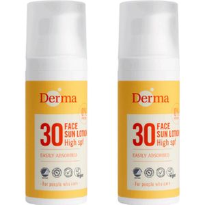 Derma Sun - Sunface SPF 30 - 50ML - Eco label - Zonbescherming - Huidbescherming