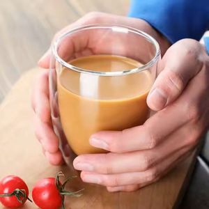 Cherchie - 8 stuks dubbelwandige glazen - geschikt voor verschillende soorten koffie- Set van 8 ( 350 ml)