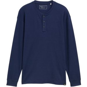 Tom Tailor Denim Relaxed fit henley shirt met lange mouwen