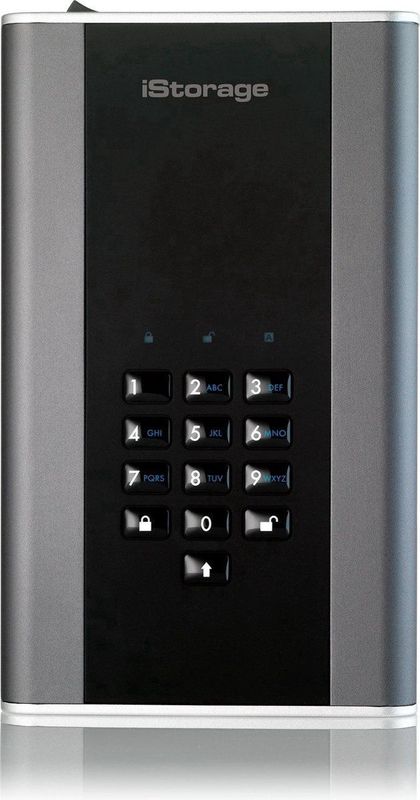 iStorage - diskAshur DT2 - Externe Harde Schijf - 24 TB - Zwart - Grafiet