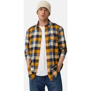 camel active - fleXXXactive® - Overhemd - Geel - Lange Mouwen - Licht Flanel