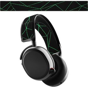 kwmobile vervangende koptelefoonband voor SteelSeries Arctis 7 / Arctis 9 / Arctis 9X / Arctis PRO koptelefoon band - Nylon zachte hoofdband voor hoofdtelefoon in zwart / neon groen