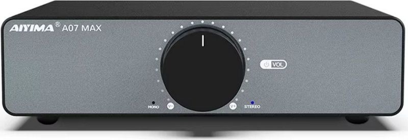 AIYIMA A07 MAX - HiFi-versterker - 300W x 2 - Klasse D - Overbrugbare Mono Stereo