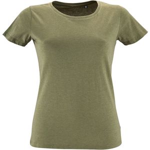SOLS Dames dames Regent Fit T-Shirt met korte mouwen (Heide Khaki)