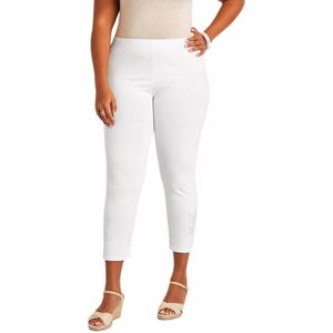 Effen korte legging met elastische tailleband