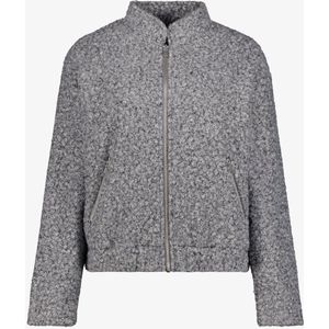 TwoDay dames bouclé bomber jas grijs - Maat S