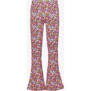 TwoDay flared meisjes broek roze met print - Maat 158/164