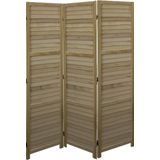 Kamerscherm Naturel Hout - kamerschermen 3 panelen - scheidingswand 170x120cm