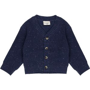 Frogs and Dogs - Polo Romper 1x1 Rib Baby | Patriot Blauw - Katoen - Maat 50/56