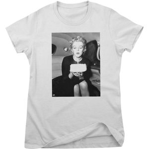 Marilyn Monroe Damen Party In The Car Girly Tee RD-5-MM005-DTG White-S