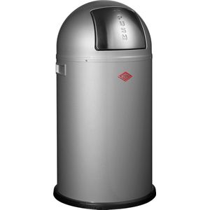 Wesco Pushboy  Afvalemmer - 50 l - Zilver