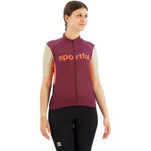 Sportful - Supergiara Logo - Korte Mouw Wielertrui - Paars