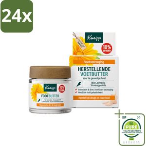 Kneipp - Voetbutter - Calendula - Met citrusgeur - 100 ml - Voordeelverpakking - 24 stuks - Voetencreme - Droge voeten