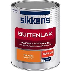 Sikkens Buitenlak - Verf - Hoogglans - Mengkleur - RAL2011 - 1 liter