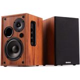 Audizio KS02 - Boekenplank Speakers - Houtlook - HiFi Stereo Set - 80W