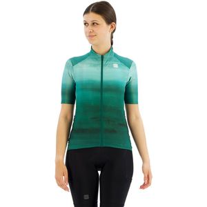 Sportful Flow Supergiara Korte Mouw Wielertrui Groen M Vrouw