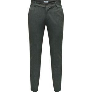 Only & Sons Broek Onsmark Slim 02093 Herringbone Pant 22026836 Black Mannen Maat - W28 X L30