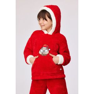 Woody pyjama unisex - kerst - rood - 253-18-CHA-M/407 - maat M