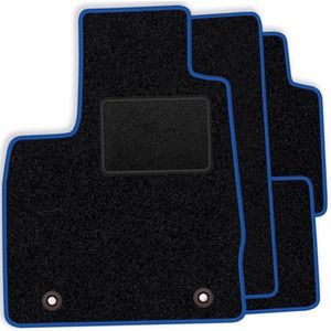 Complete set velours vloermatten geschikt voor Honda HR-V II 2013-2021 - blauwe afwerking