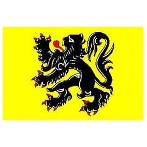 CHPN - Vlag - Vlag van Vlaanderen - Vlaamse vlag -Vlaamse Gemeenschap Vlag - 90/150CM - Belgische vlag - Vlag van België - Vlaanderen