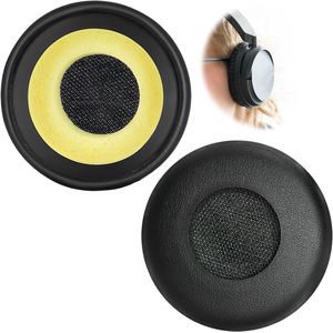 Vervangende Oorkussens voor Evolve 65 - Zwart Ecoleer met Geluidisolerend Geheugenfoam voor Stereo Bluetooth Hoofdtelefoon en Hoofdtelefoon