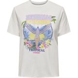 Only - Onllucy Reg Top Jrs Noos - T-shirt - Bright White - Dames