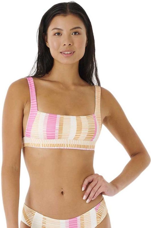Rip Curl Ripple Effect Crop Bikinitop Roze XL Vrouw