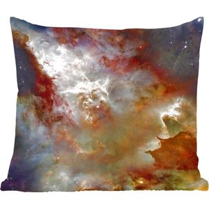 Sierkussens - Kussen - Rood en gele Nebula - 40x40 cm - Kussen van katoen