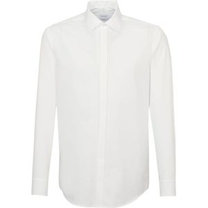 Seidensticker - Regular Fit - Smoking Overhemd - Beige - Popeline