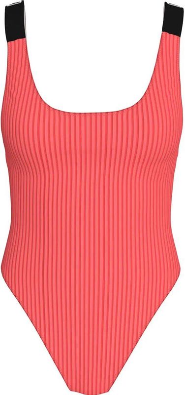 Calvin Klein - Dames Badpak - Zwart - 81% Gerecycled Nylon / 19% Elastaan