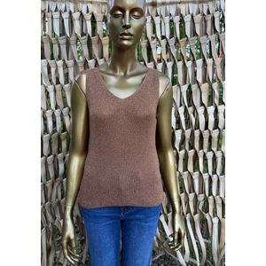 Top - Blu - Camel - One Size (Maat 36 t/m 40)