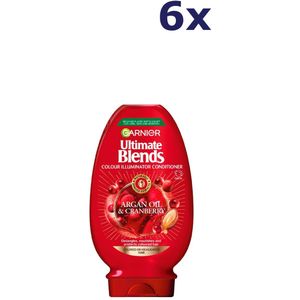 6x Garnier Ultimate Blends Core Argan & Cranberry Conditioner 400Ml