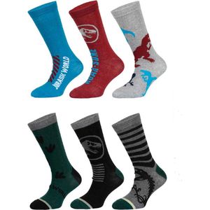 Jurassic World - sokken jongens - 6 paar - 27-30