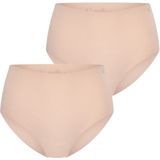 RJ Bodywear RJ dames Invisible Tunis dames maxi slip (2-pack), lichtbruin